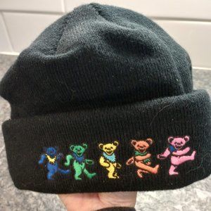 Grateful Dead Rainbow Dancing Bears Beanie Hat, Unisex, one size fits all, NWOT